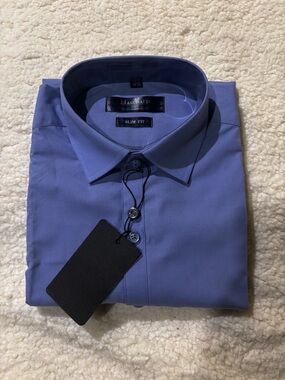 Slim Fit Men's Dress Shirt - Periwinkle Blue1133